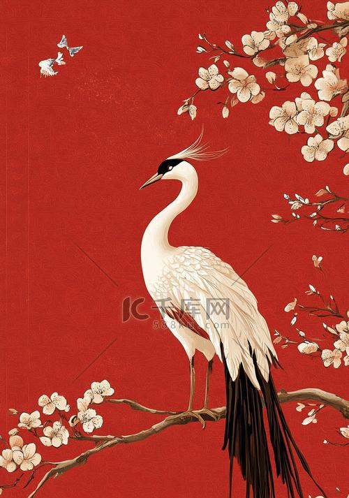 仙鹤花胸的含义和象征是什么？如何正确解读其文化意义？