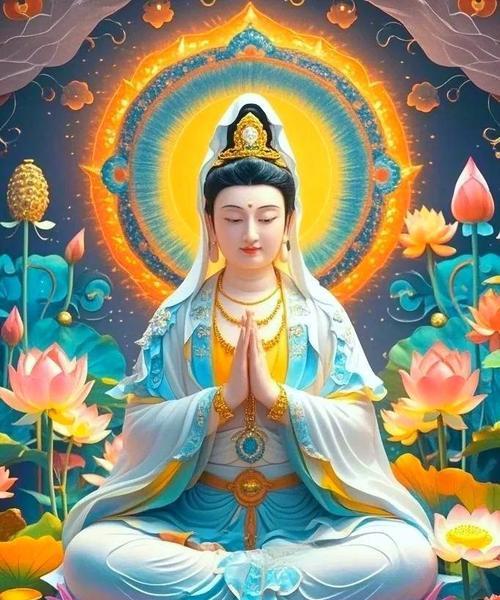 观音坐在莲花上象征什么？莲花在佛教中的寓意是什么？
