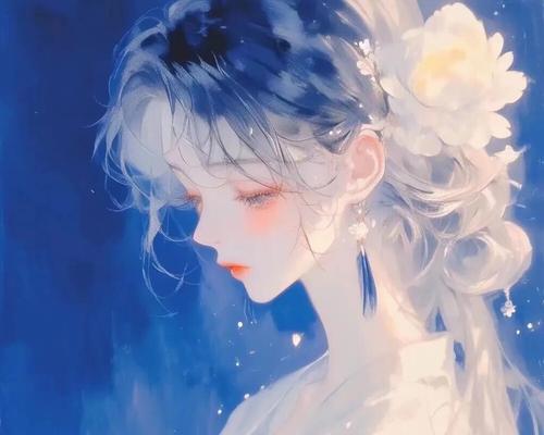 深蓝色花作为头像有何含义？