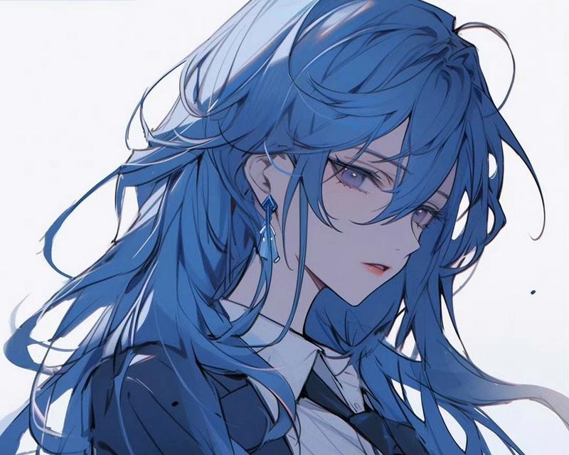 深蓝色花作为头像有何含义？