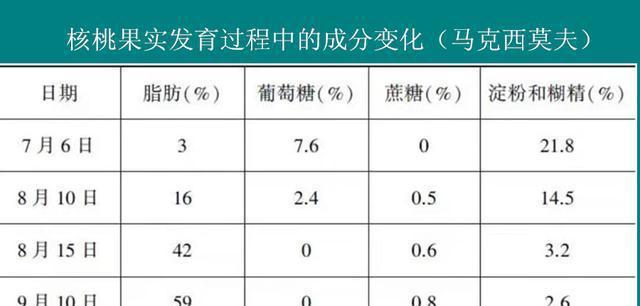 探究核桃的生长周期（从种子到成熟果实，需要多少时间？）